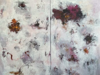 Unequal Forces - diptych par Linda Coppens