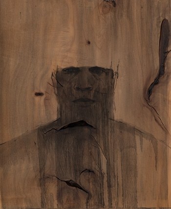 Self Portrait in a Tree (II of III) by John Singletary