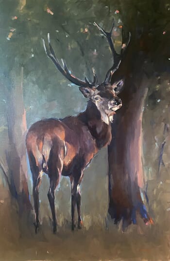 cerf flamboyant by Géraldine Morales