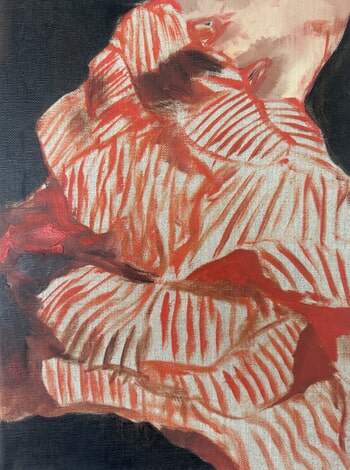 Red sheets study by Oleksandra Martson