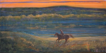 Aux prémices de l'automne, au premier bal doré, Jean goûtait des joies indicibles. von François Pagé