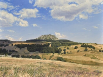 Summer Clouds over the Suc de Montfol von Anne Baudequin