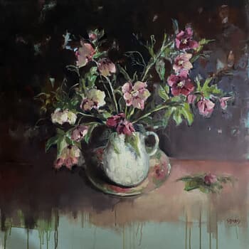 bouquet d'hellébores suranné by Géraldine Morales