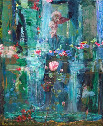 L'origine du monde. Le jour de la création de la rose donc de la beauté. von François Pagé