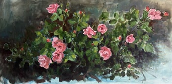 le rosier au fond du jardin von Géraldine Morales