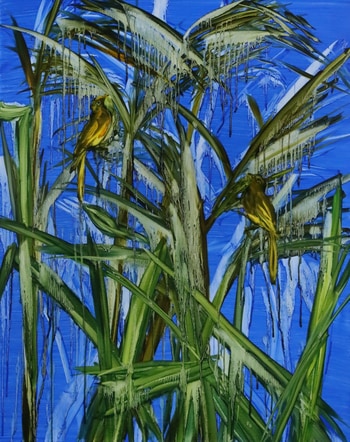 Marsh - rushes and warblers by Barbara Howey