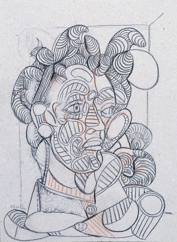 portrait in grey # 4 von Pascal Marlin