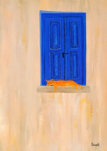 A Windowsill in Greece von Jill Dowell
