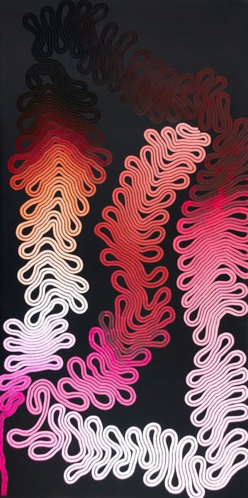 Triade 012026 - 70 x 140 cm von Chris Pillot