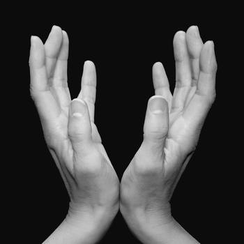 Mudra "Blooming Lotus"purify opens the heart and love energy von Bruno Houdayer