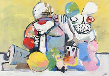 Still Life with Maneki Neko von Francesco D'Adamo