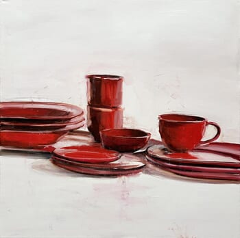 red dishes von Elina Evstig