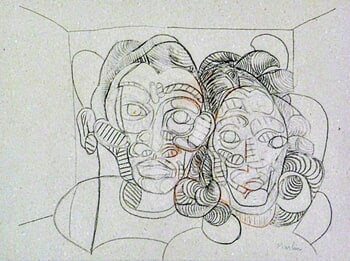 couple in grey # 2 by Pascal Marlin