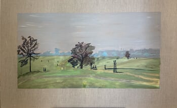 Study After Monet's Hyde Park, London von Adam Reid