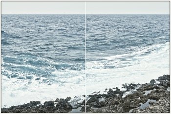 Lampedusa Seascape Diptych #821-22 by Filippo Brancoli Pantera