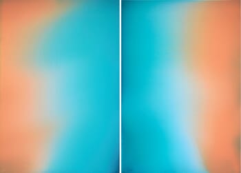 The Beginning / Blue Sea / Diptych by Mila Weis