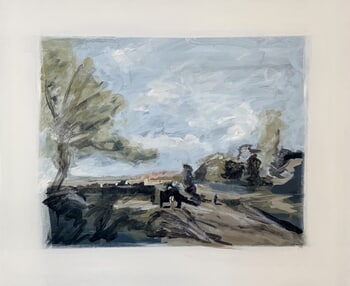 After Corot’s The Wagon (Souvenir of Saintry) von Adam Reid