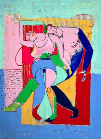 Couple devant la mer par Xavier de Vilmorin
