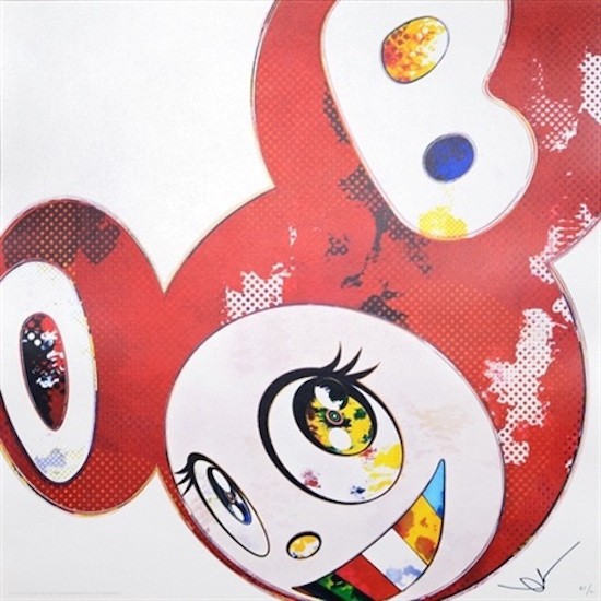 And Then x 727 (Vermillion: SHU) by Takashi Murakami
