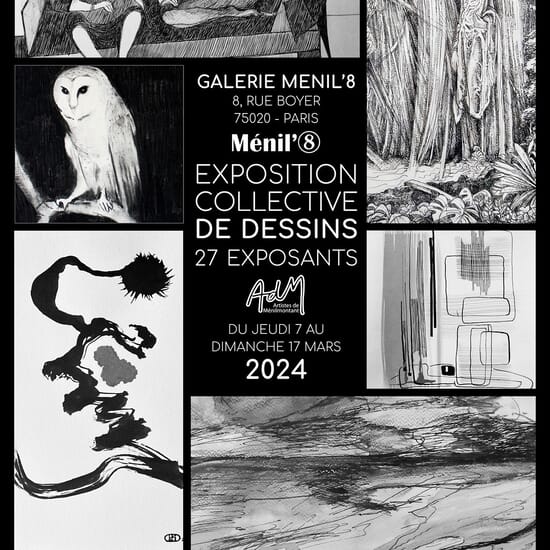 EXPOSITION COLLECTIVE DE DESSINS / 27 EXPOSANTS