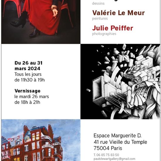 Exposition dans le Marais, Paris 4