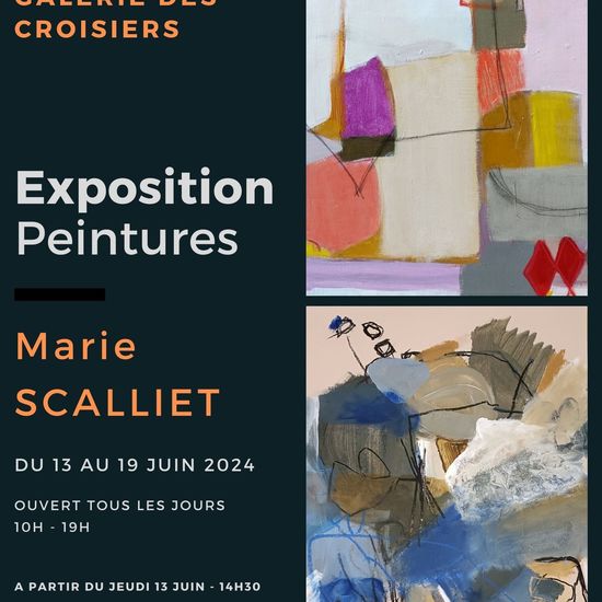 Marie SCALLIET, peintures, à La Galerie des Croisiers (CAEN, 14)