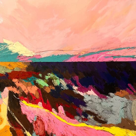 Bold Horizons: Creating the Oil Pastel Landscape in Abstraction