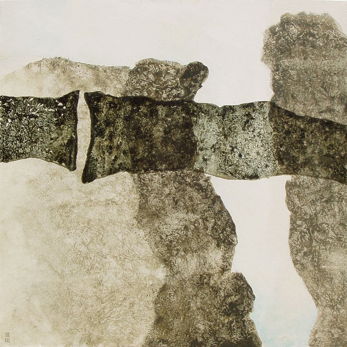 "Désarticulation", abstract painting by Jean-Pierre Vieville