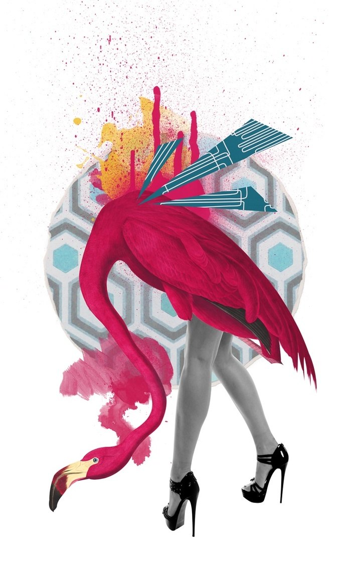 Classy Flamingo par Alexandra Gallagher
