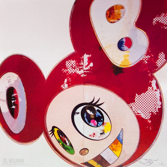 And Then x6 Red by Takashi Murakami