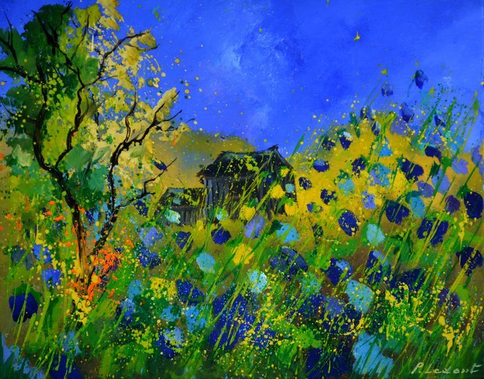 Summer and blue poppies  von Pol Ledent