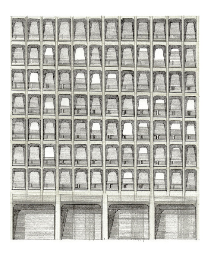 New York Facades_330 East 33rd Street, NYC by Sarah Evans