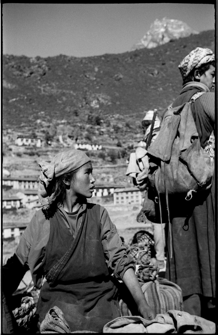 Namche Bazaar Market. Nepal. 1975 by Ian Hoskin