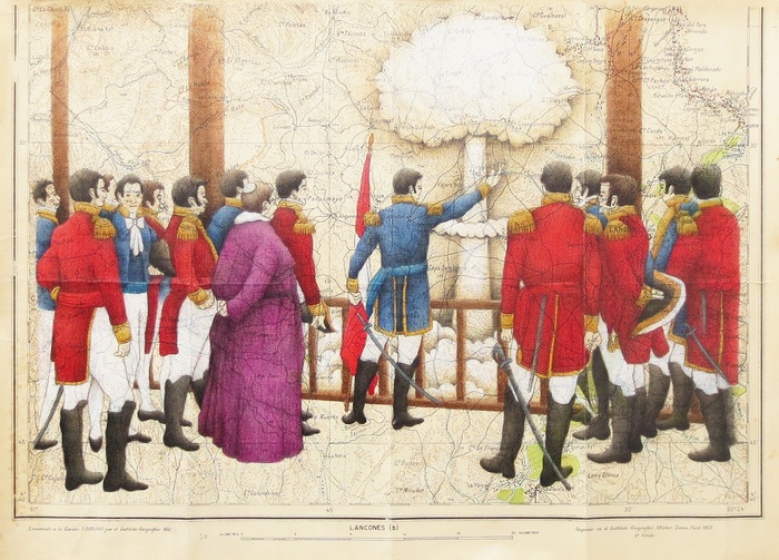 "Peruanismos" series (men and atomic bomb) by Gonzalo Garcia Callegari