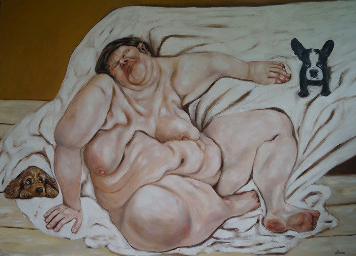Sleeping With Puppies by Ta Byrne