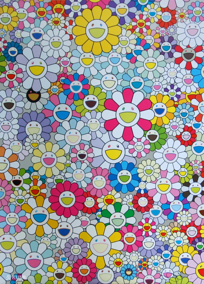 An Homage to Yves Klein Multicolor by Takashi Murakami