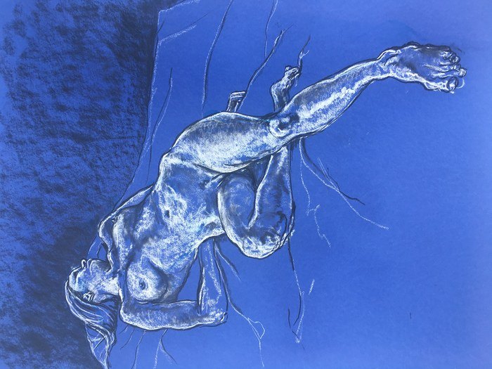 Reclining Blue by Richard Storey
