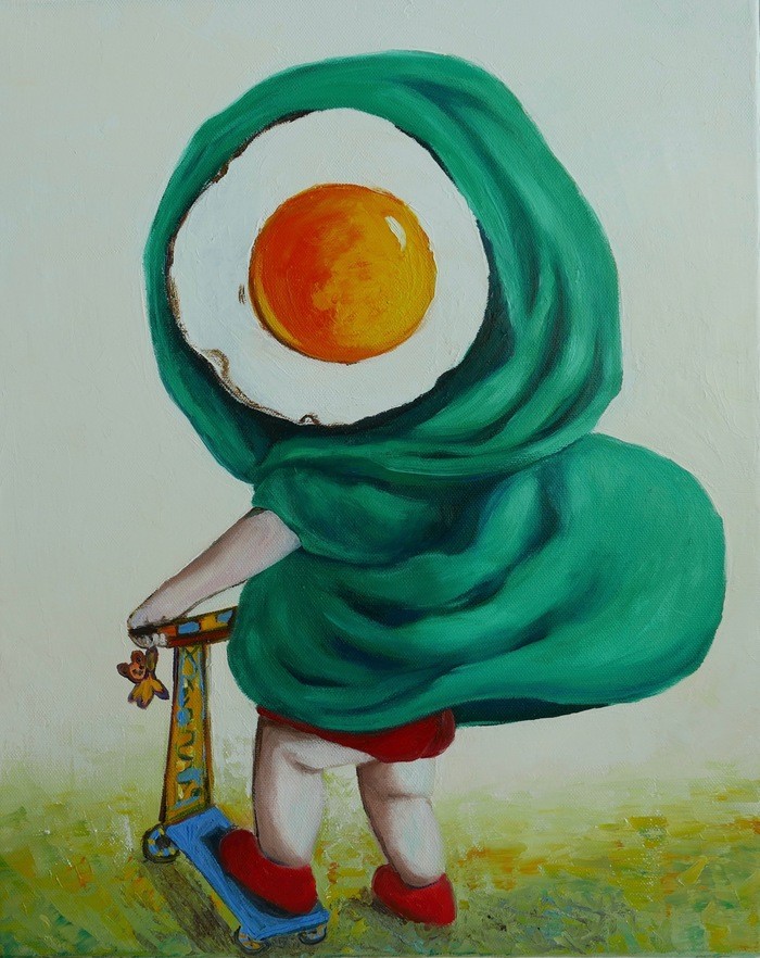 Little egg riding hood by Ta Byrne