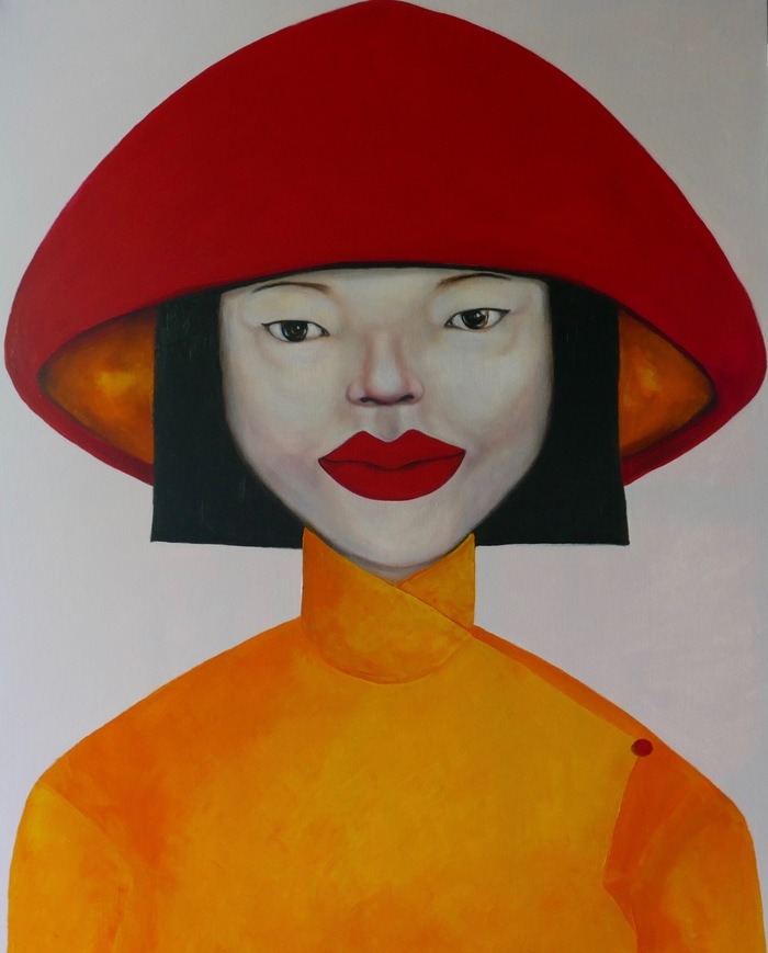 Lady in yellow dress par Ta Byrne