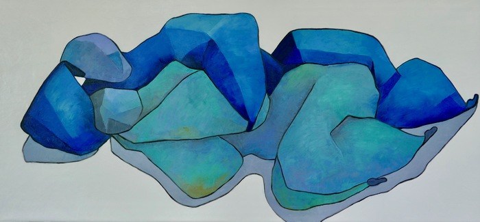 The lovers in blue by Ta Byrne