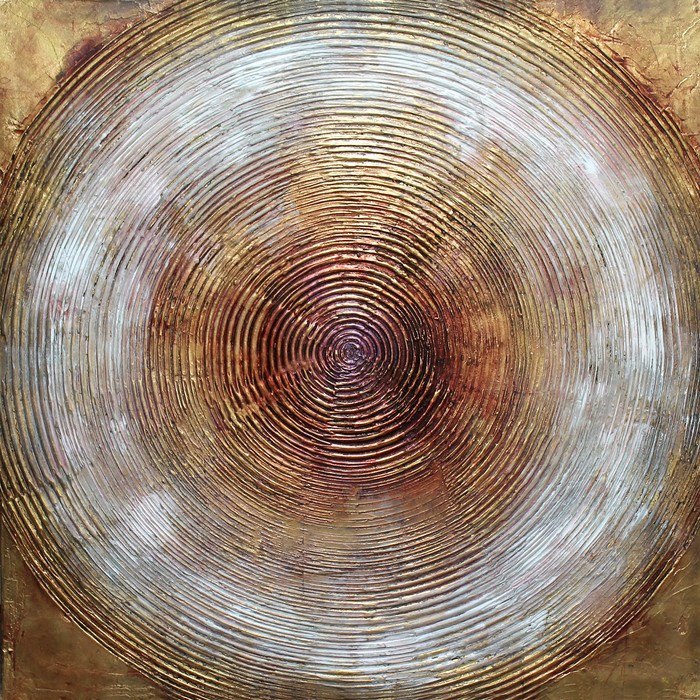 Golden Ripple (mixed media) by Paresh Nrshinga - FRSA