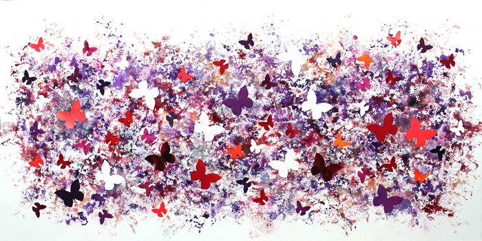 Butterfly Flutter (collage) by Paresh Nrshinga - FRSA