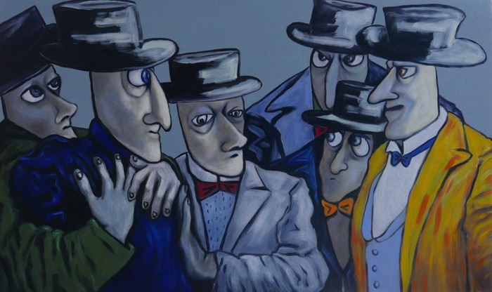 Conspirators in consultation  by Ta Byrne