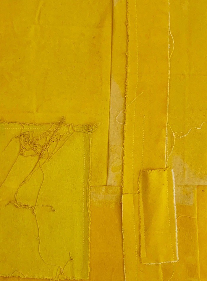 Untitled Yellow Layer Painting par John Bingham