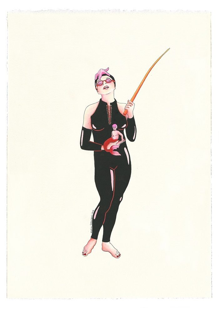Pink Dreams "Little Mermaid" von Delphine Lebourgeois