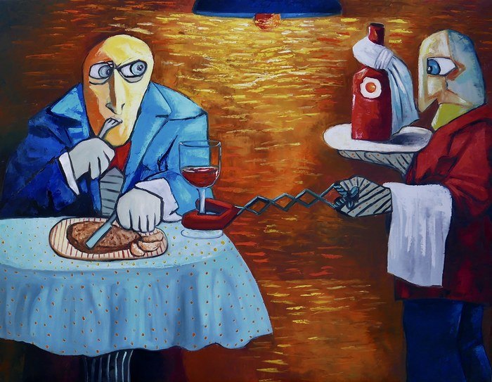 Steak & chips par Ta Byrne