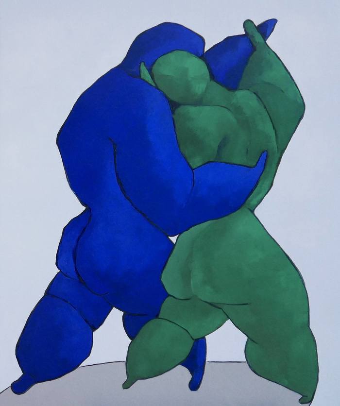 Lovers dancing by Ta Byrne