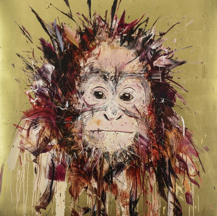 Orangutan (Rare Gold Leaf Edition) von Dave White