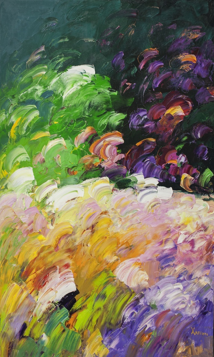 in the garden by Valery Khattin