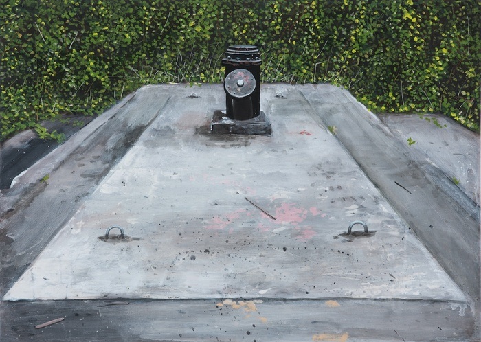 Untitled Slab Painting (Newbiggin) by Narbi Price